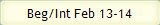 Beg/Int Feb 13-14